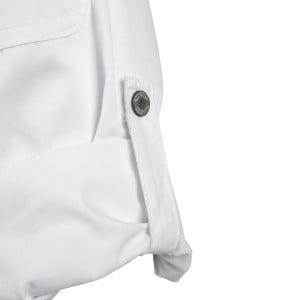 Unisex White Hartford Zipper Chef Jacket - Size L - Chef Works - Fourniresto