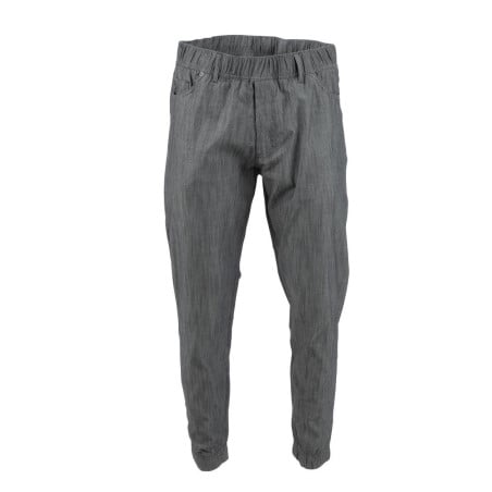 Pantalon de Cuisine Jogger à Fines Rayures Noires et Blanches - Taille M - Chef Works - Fourniresto