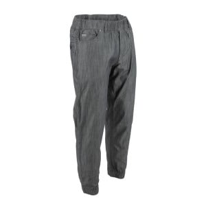 Pantalon de Cuisine Jogger à Fines Rayures Noires et Blanches - Taille M - Chef Works - Fourniresto