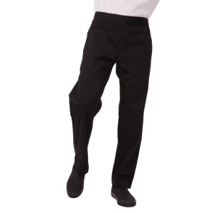 Black Slim Fit Pants for Men - Size S - Chef Works - Fourniresto