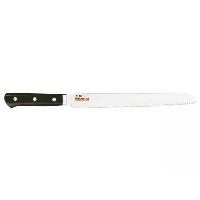 Serrated bread knife 24 cm blade Japanese quality Masahiro