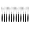 Meat Fork with Black Handle 200 mm - Set of 12 - Olympia - Fourniresto