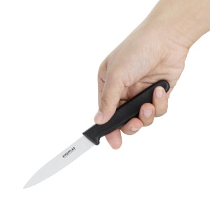 Black Straight Blade 7.5 cm Office Knife - Hygiplas - Fourniresto