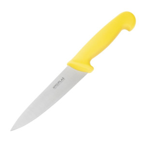 Couteau De Cuisinier Jaune Lame 16 Cm - Hygiplas - Fourniresto