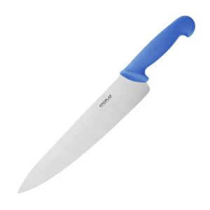 Couteau De Cuisinier Bleu Lame 25,5 Cm - Hygiplas - Fourniresto