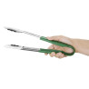 Green Stainless Steel 300 mm Serving Tongs - Vogue - Fourniresto