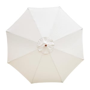 Parasol Cream Round Ø 2.5 M - Bolero - Fourniresto