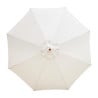 Parasol Crème Rond Ø 3 M - Bolero - Fourniresto