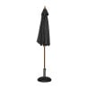 Black Round Parasol Ø 3 M - Bolero - Fourniresto