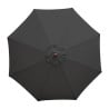 Black Round Parasol Ø 3 M - Bolero - Fourniresto