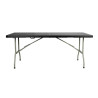 Folding Black Table Center 180 Cm - Bolero - Fourniresto