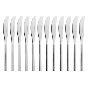 Napoli Stainless Steel Table Knife 233 L - Set of 12 - Olympia - Fourniresto