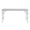 Large Folding Stainless Steel Table 1800 mm - Vogue - Fourniresto