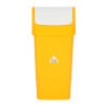 Yellow Polypropylene Swing Lid Bin 50 L - Scot Young - Fourniresto