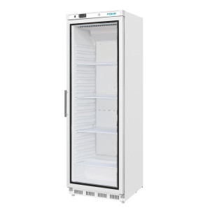 White 400 L Positive Refrigerated Display Case - Polar - Fourniresto