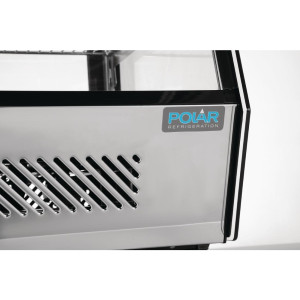 Μαύρη Ψυχόμενη Βιτρίνα Πάγκου - 120 L - Polar