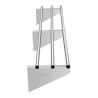 Wall-mounted Tubular Stainless Steel Shelf 1500 mm - Vogue - Fourniresto