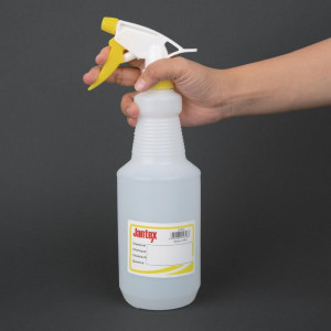 Yellow Color Coded Spray Bottle 750 ml - Jantex - Fourniresto