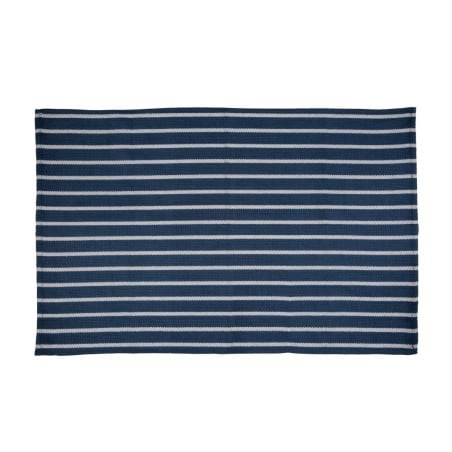 Navy Blue Striped Chef's Cloth 457 x 711 mm - Vogue - Fourniresto