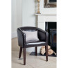 Fauteuil en Simili Cuir Marron Foncé  - Bolero - Fourniresto