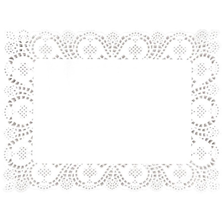 Rectangular Paper Doily 300 x 400 mm - Pack of 250 - Fiesta - Fourniresto