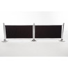 Black Canvas Barrier with Bars and Fixings - Bolero - Fourniresto