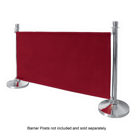 Red Canvas Barrier with Bars and Fixings - Bolero - Fourniresto