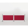 Red Canvas Barrier with Bars and Fixings - Bolero - Fourniresto