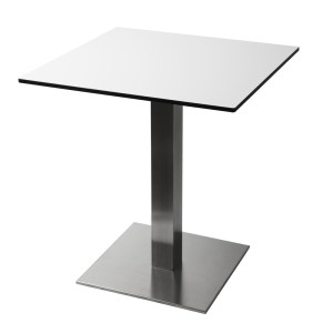 Square Stainless Steel Table Leg 720 x 430 mm - Bolero - Fourniresto