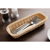 Rectangular Cutlery Basket in Rattan and Polypropylene 270 x 100 mm - APS - Fourniresto