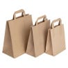 Sac En Papier Recyclable Marron 255 X 215 Mm - Lot De 250 - Fiesta Green - Fourniresto