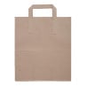 Large Brown Recyclable Paper Bag 305 x 254 mm - Pack of 250 - Fiesta Green - Fourniresto