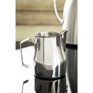 Stainless Steel Milk Jug for Latte with Handle 500 ml - FourniResto - Fourniresto