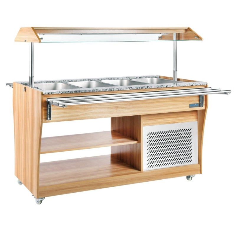 Refrigerated Central Buffet 4 GN 1/1 - Polar - Fourniresto