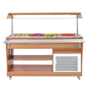 Buffet Réfrigéré Central 4 GN 1/1 - Polar - Fourniresto