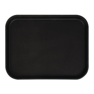 Rectangular Non-Slip Fiberglass Camtread Tray Black 45.7 cm - Cambro - Fourniresto