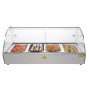 Slim 220L Heated Self-Service Display Case - Buffalo - Fourniresto