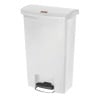 Κάδος με πεντάλ Slim Jim StepOn 50L λευκός - Rubbermaid - Fourniresto