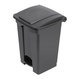 Black 45L Pedal Kitchen Bin - Jantex - Fourniresto