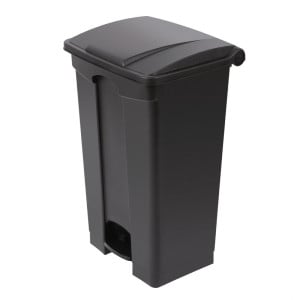 Black 87L Pedal Kitchen Bin - Jantex - Fourniresto