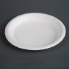 Compostable Bagasse Plates 17.9cm - Pack of 50 - Fiesta Green - Fourniresto