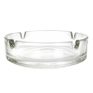 Small Stackable Glass Ashtray Ø107 mm - Pack of 24 - Olympia - Fourniresto