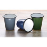 Mugs en Acier Émaillé Bleu et Noir 350ml - Lot de 6 - Olympia - Fourniresto