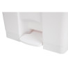 White 65L Pedal Kitchen Bin - Jantex - Fourniresto