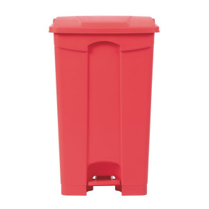 Kitchen Pedal Bin Red 87L - Jantex - Fourniresto