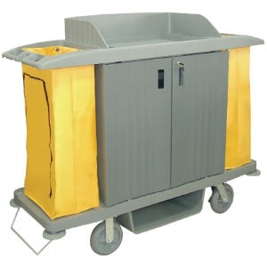 Cleaning Cart with Polypropylene Doors - Jantex