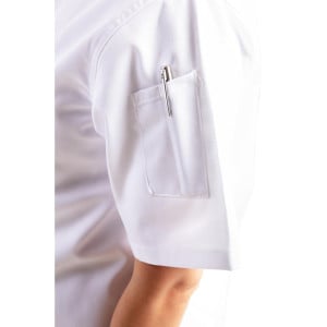 Veste De Cuisine Mixte Chicago Manches Courtes Blanche Taille Xl - Whites Chefs Clothing - Fourniresto