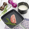 Non-stick Square Griddle Pan with Ribbed Base - L 240mm - Vogue