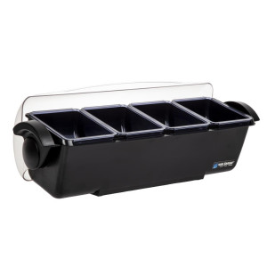 4-Compartment Plastic Dome Box - FourniResto - Fourniresto