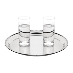 Plateau De Service Rond En Inox Ø 355Mm - Olympia - Fourniresto